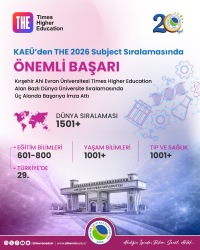 KAEÜ 'den THE 2026 Subject Sıralamasında Önemli Başarı