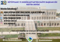 Kütüphane ve Dökümantasyon Daire Başkanlığı Eğitim Serisi